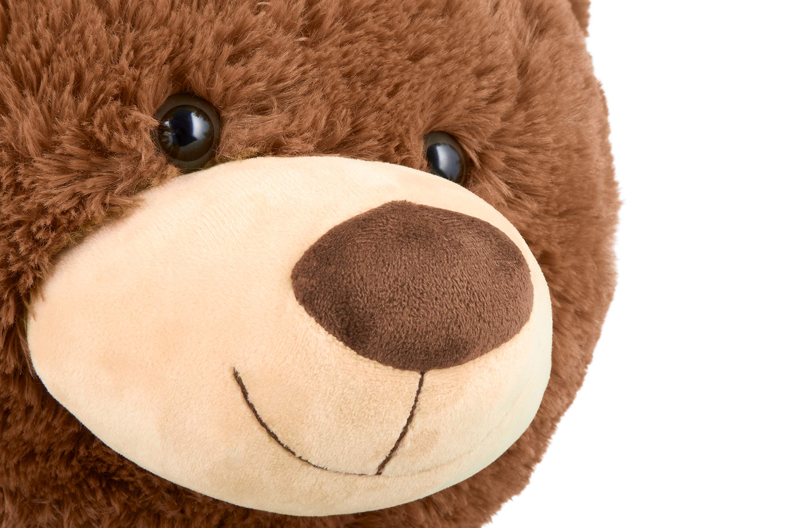 BRUBAKER XXL Teddybär 100 cm groß - Braun - Stofftier Plüschtier Kuscheltier