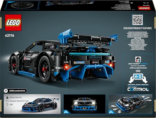 LEGO Technic 42176 Porsche GT4 e-Performance Rennwagen, ferngesteuertes Modellauto & interaktiver Bausatz für Kinder ab 10 Jahren