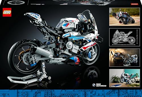 LEGO Technic 42130 BMW M 1000 RR Motorrad, Modellbausatz für Erwachsene, detailreiches Deko- & Geschenk-Set für Männer und Frauen