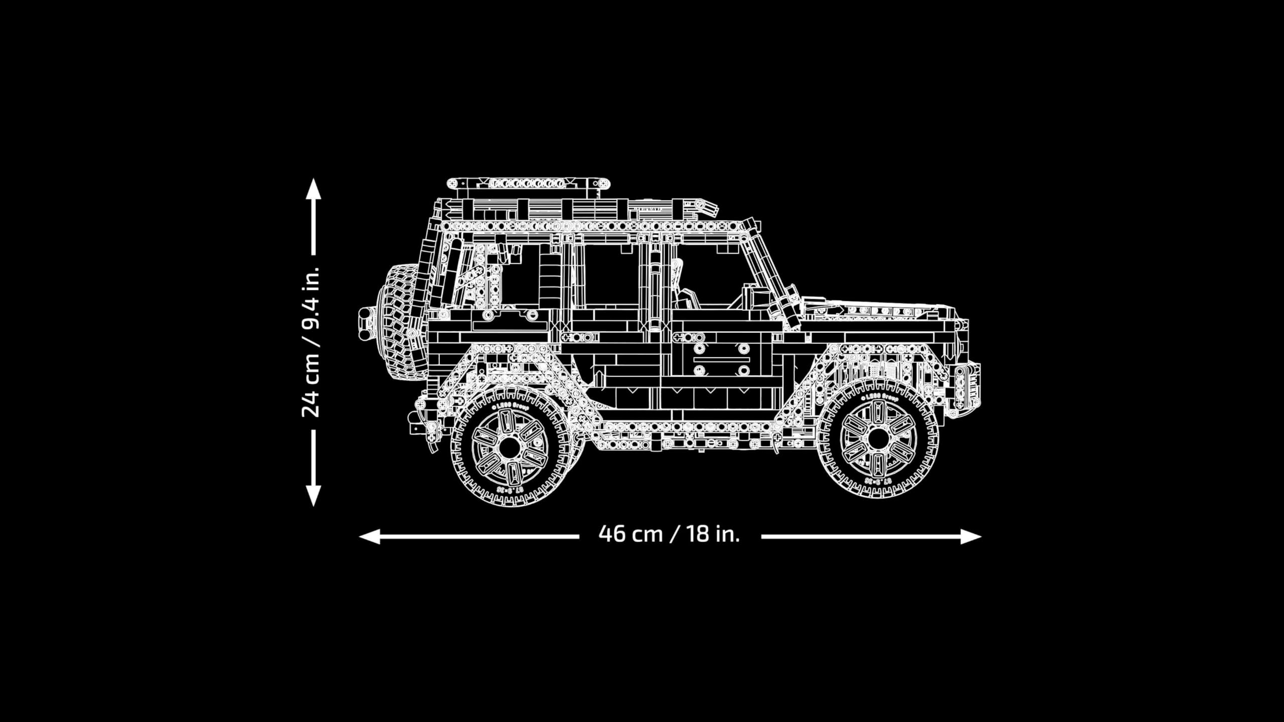 LEGO Technic 42177 Mercedes-Benz G 500 Professional Line, Luxus-Geländewagen Modellauto Bausatz & Sammlerset für Erwachsene