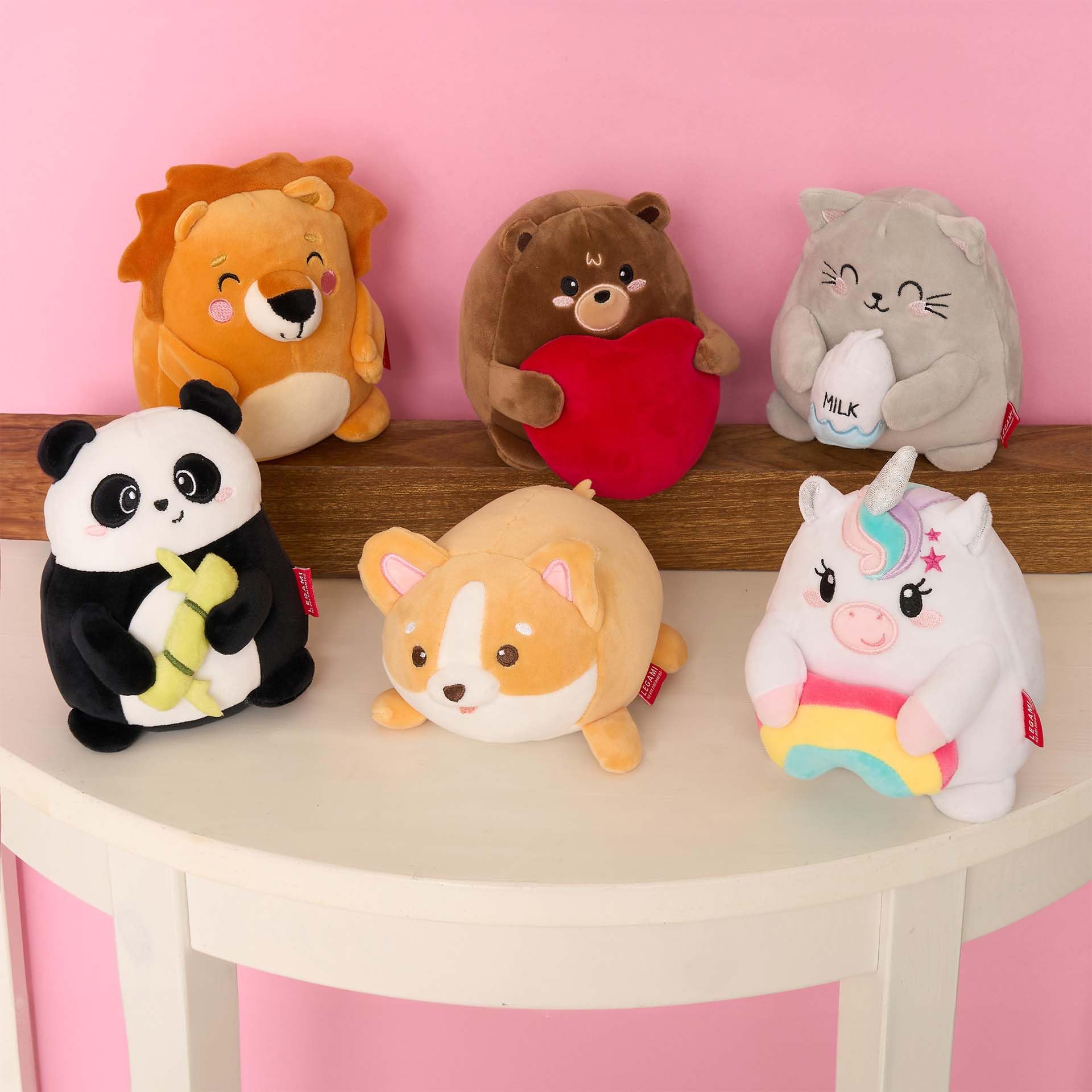 Legami - Super Soft! Plush Plüsch, Teddy Bear Thema, Mini Größe, mit personalisierbarer ID Karte