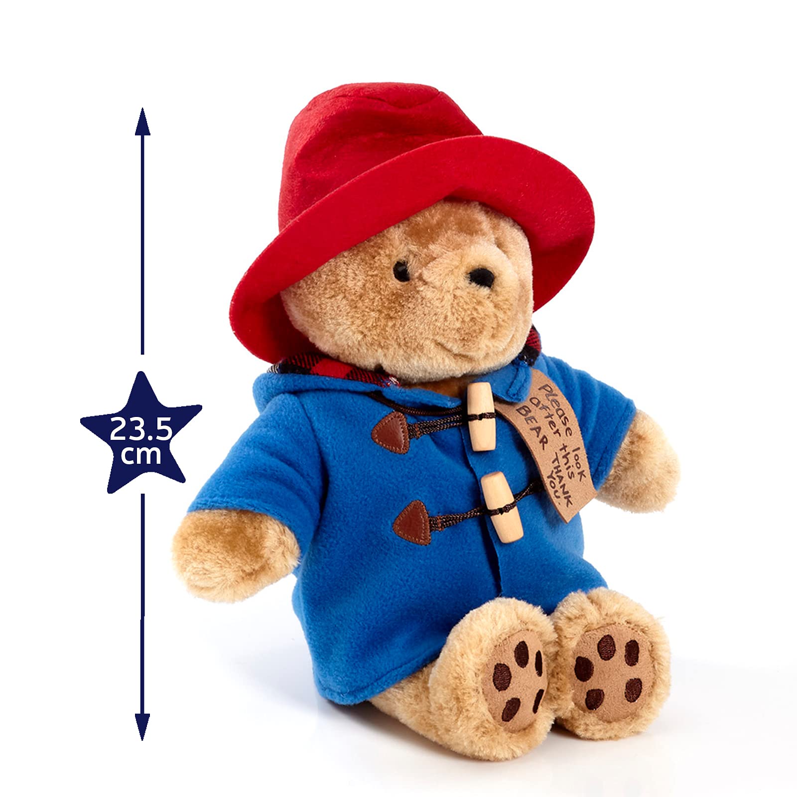 Officially Licenced Classic Cuddly Paddington Bear Soft Toy by Rainbow Designs