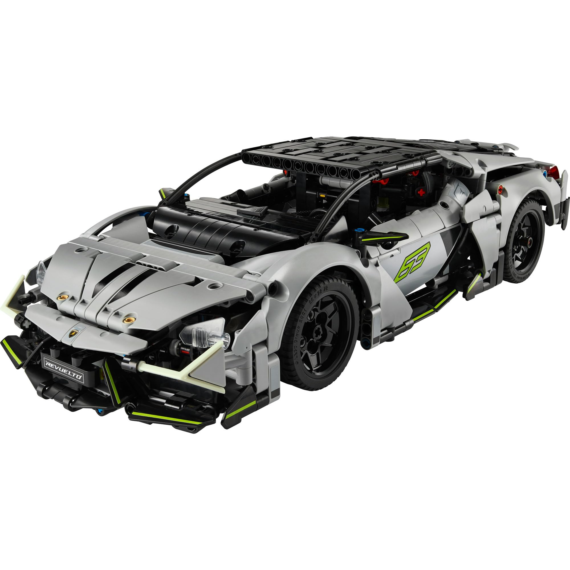 LEGO Technic 42214 Lamborghini Revuelto, ferngesteuertes Supersportwagen Modellauto mit Licht, Lenkung & Akku-Hub, Bausatz ab 10 Jahren