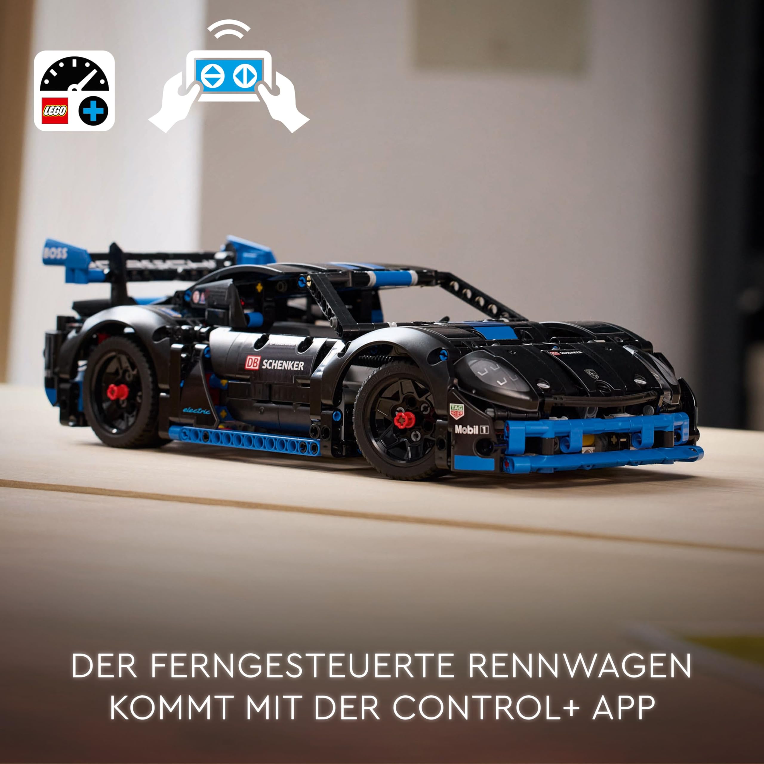 LEGO Technic 42176 Porsche GT4 e-Performance Rennwagen, ferngesteuertes Modellauto & interaktiver Bausatz für Kinder ab 10 Jahren