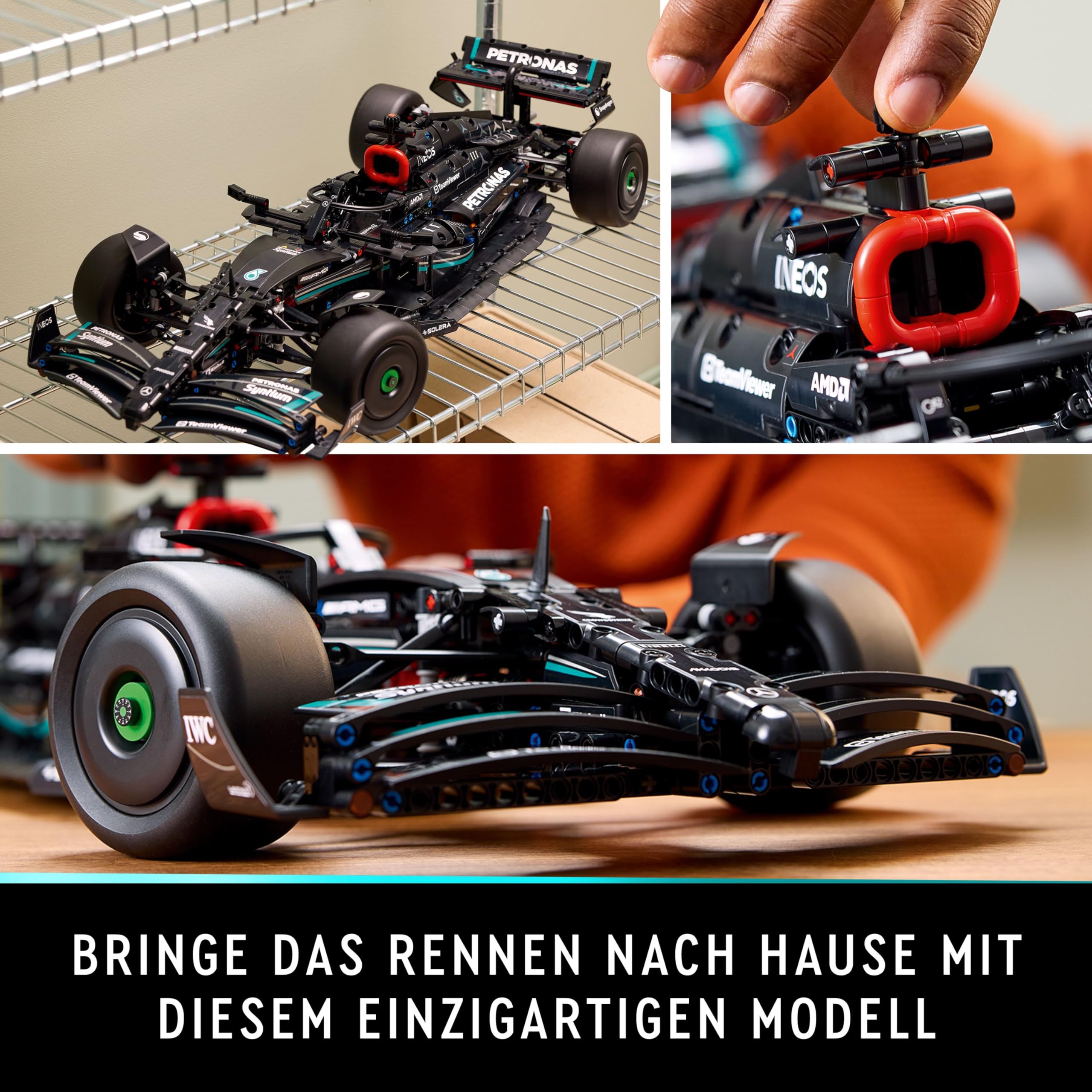 LEGO Technic 42171 Mercedes-AMG F1 W14 E Performance, maßstabsgetreuer Rennwagen Modellbausatz & Sammlerset für Erwachsene, Formel 1 Fans