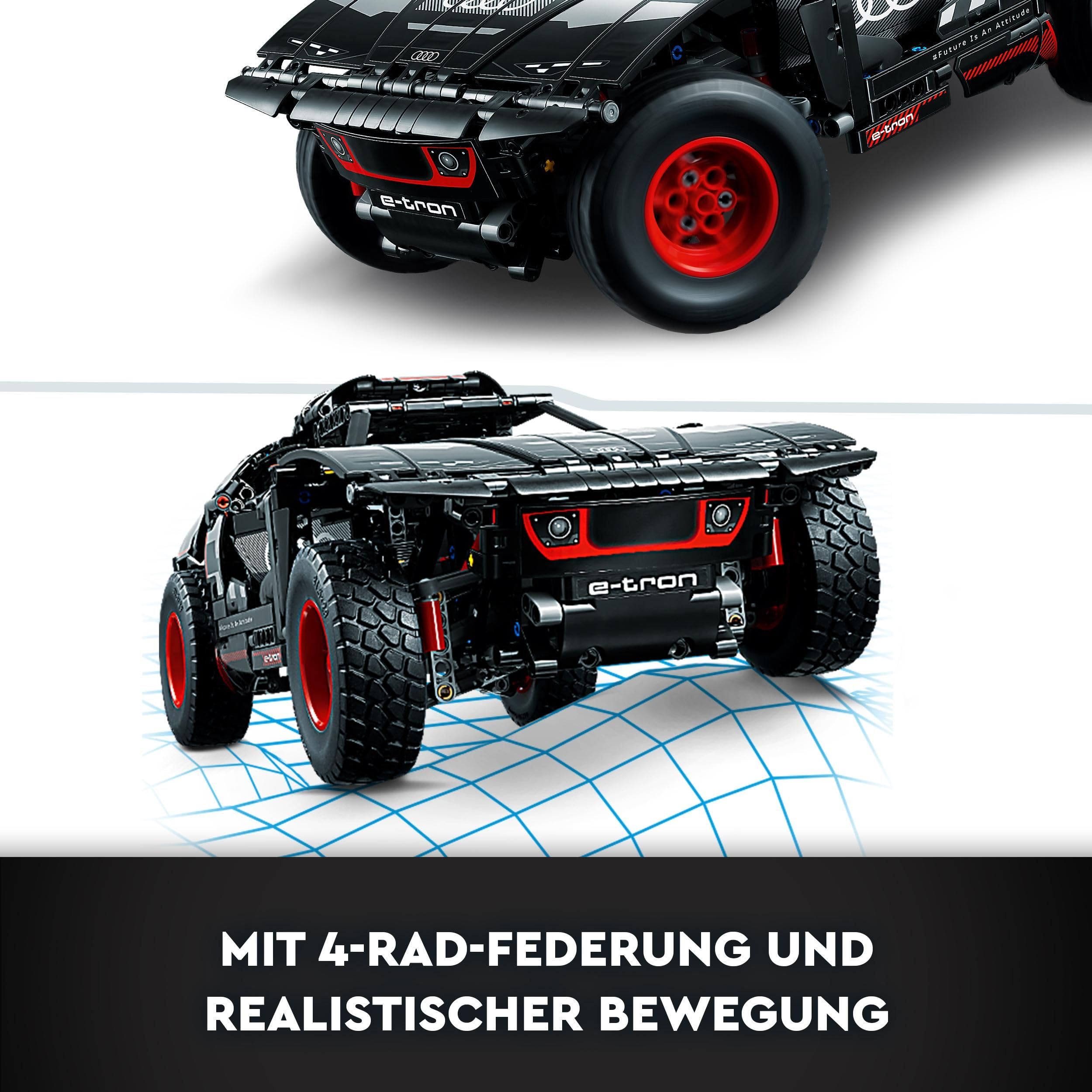 LEGO Technic 42160 Audi RS Q e-tron, ferngesteuertes Rallye-Auto mit App Control+, RC Dakar Geländewagen Bausatz für Kinder ab 10 & Fans