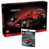 LEGO Technic 42207 Ferrari SF-24 F1 Rennwagen 1:8 mit V6-Motor, Getriebe, Lenkung & DRS, inkl. Speed Champions 30709 Polybag Sammlerset