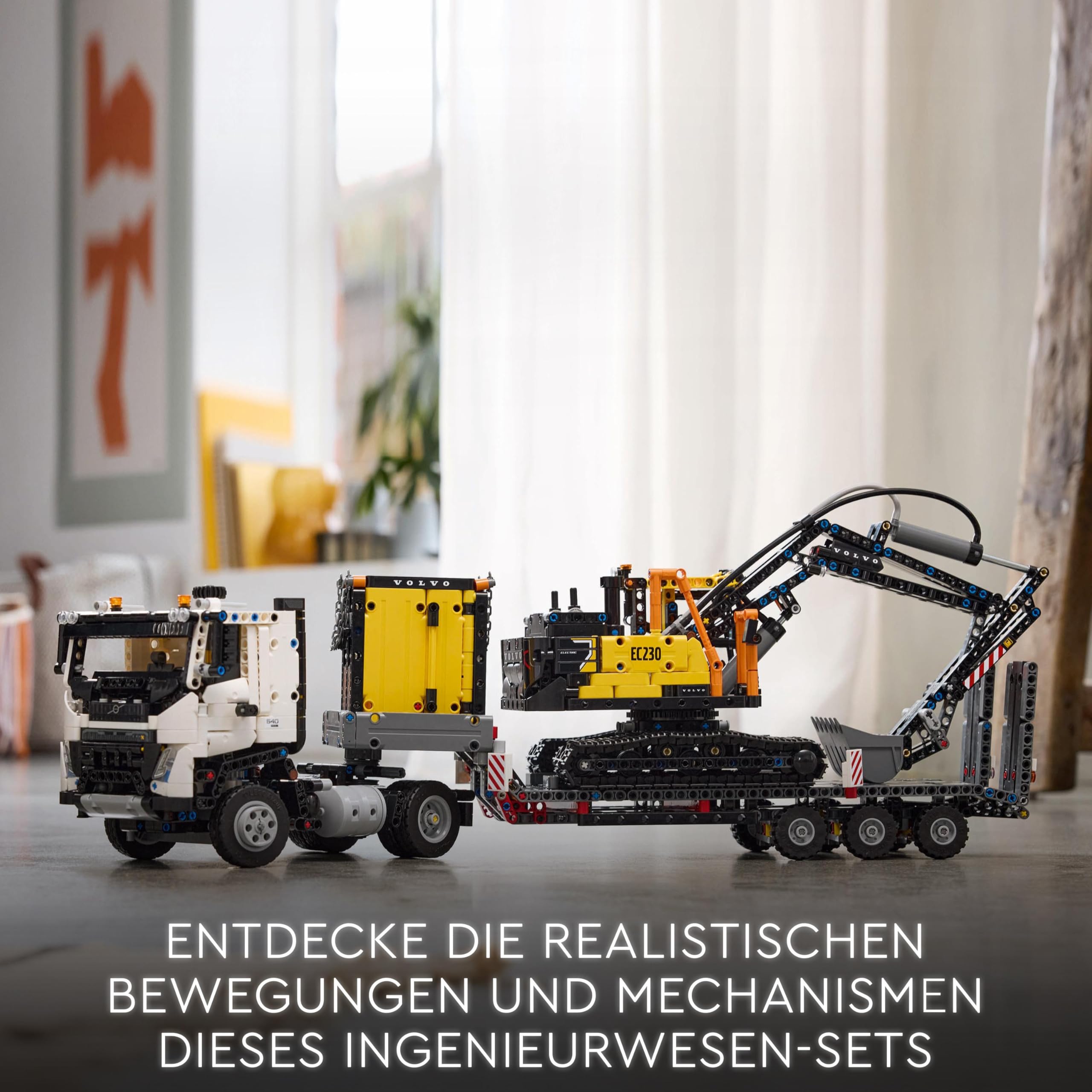 LEGO Technic 42175 Volvo FMX LKW mit EC230 Electric Raupenbagger, Baufahrzeug Spielzeug-Bausatz & Geschenkset für Kinder ab 10 Jahren