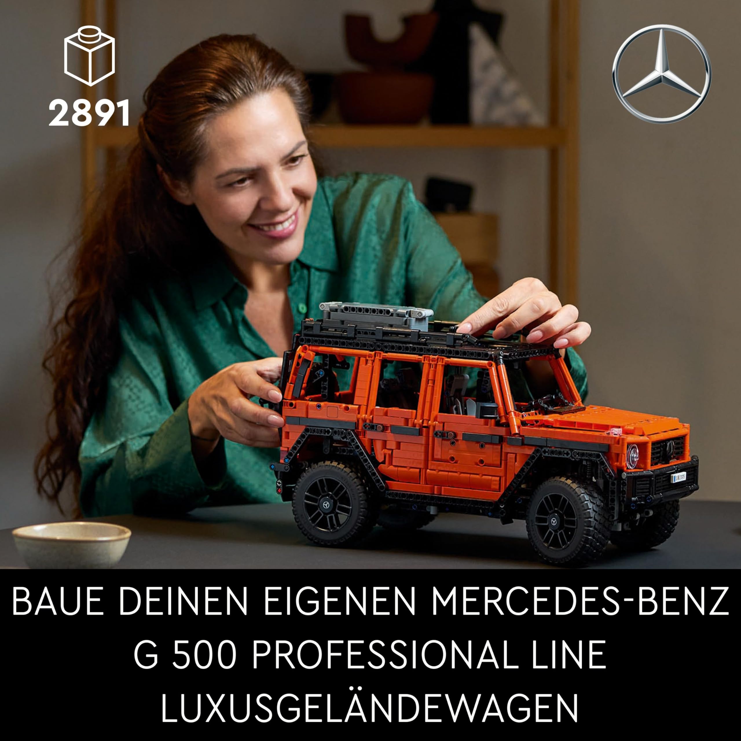 LEGO Technic 42177 Mercedes-Benz G 500 Professional Line, Luxus-Geländewagen Modellauto Bausatz & Sammlerset für Erwachsene