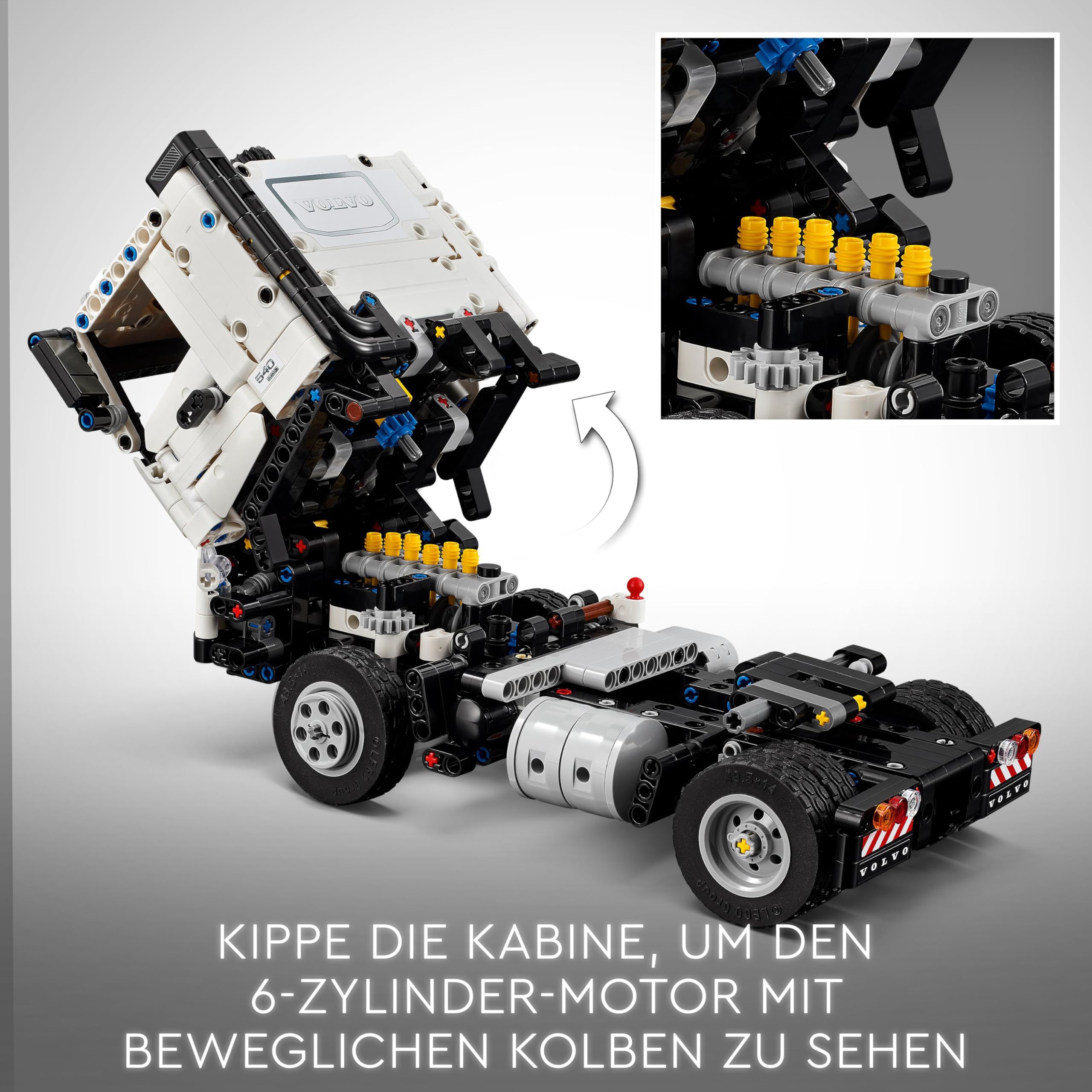 LEGO Technic 42175 Volvo FMX LKW mit EC230 Electric Raupenbagger, Baufahrzeug Spielzeug-Bausatz & Geschenkset für Kinder ab 10 Jahren