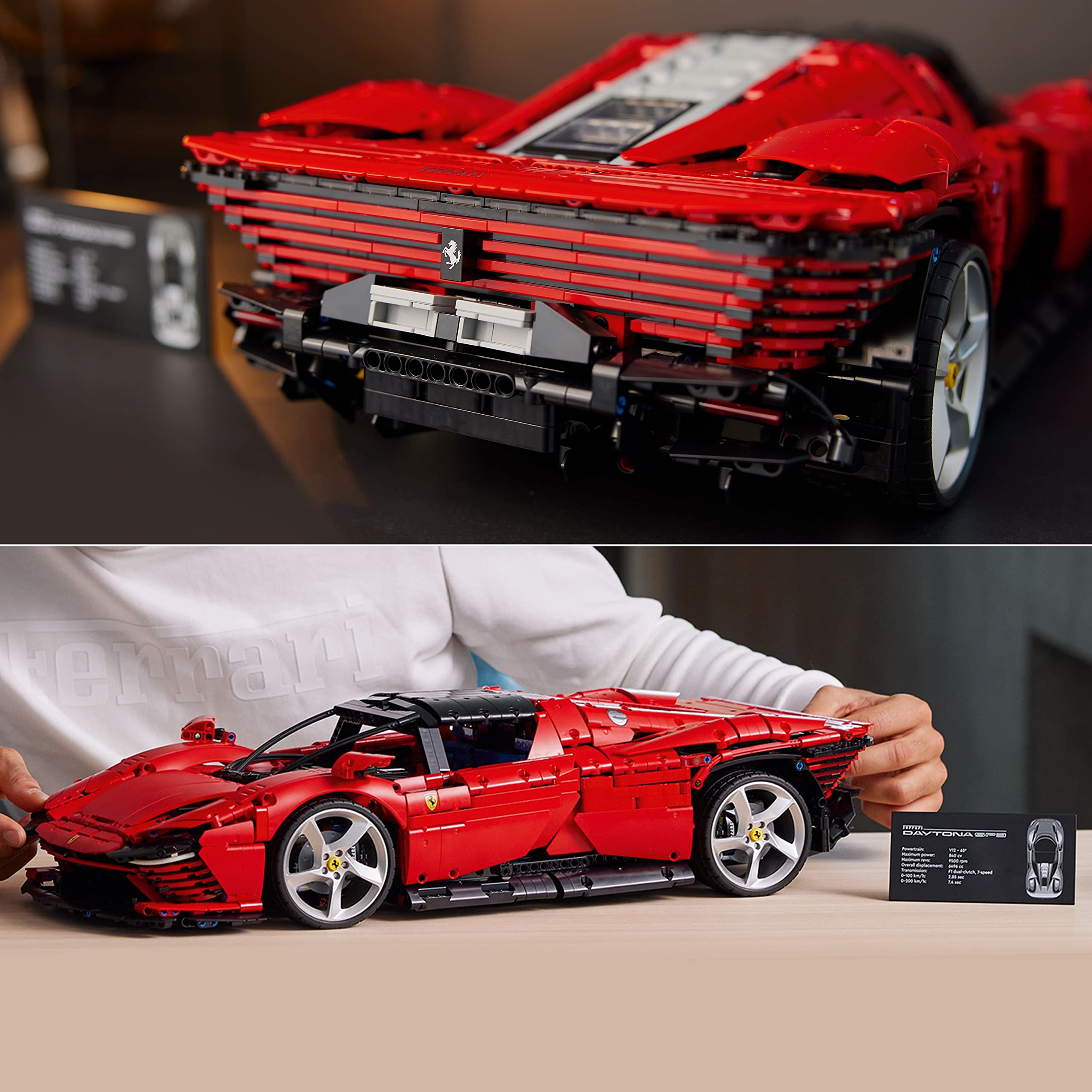 LEGO Technic 42143 Ferrari Daytona SP3, detailreiches Supercar Modellauto mit 3778 Teilen, Bausatz & Sammlerset für Erwachsene
