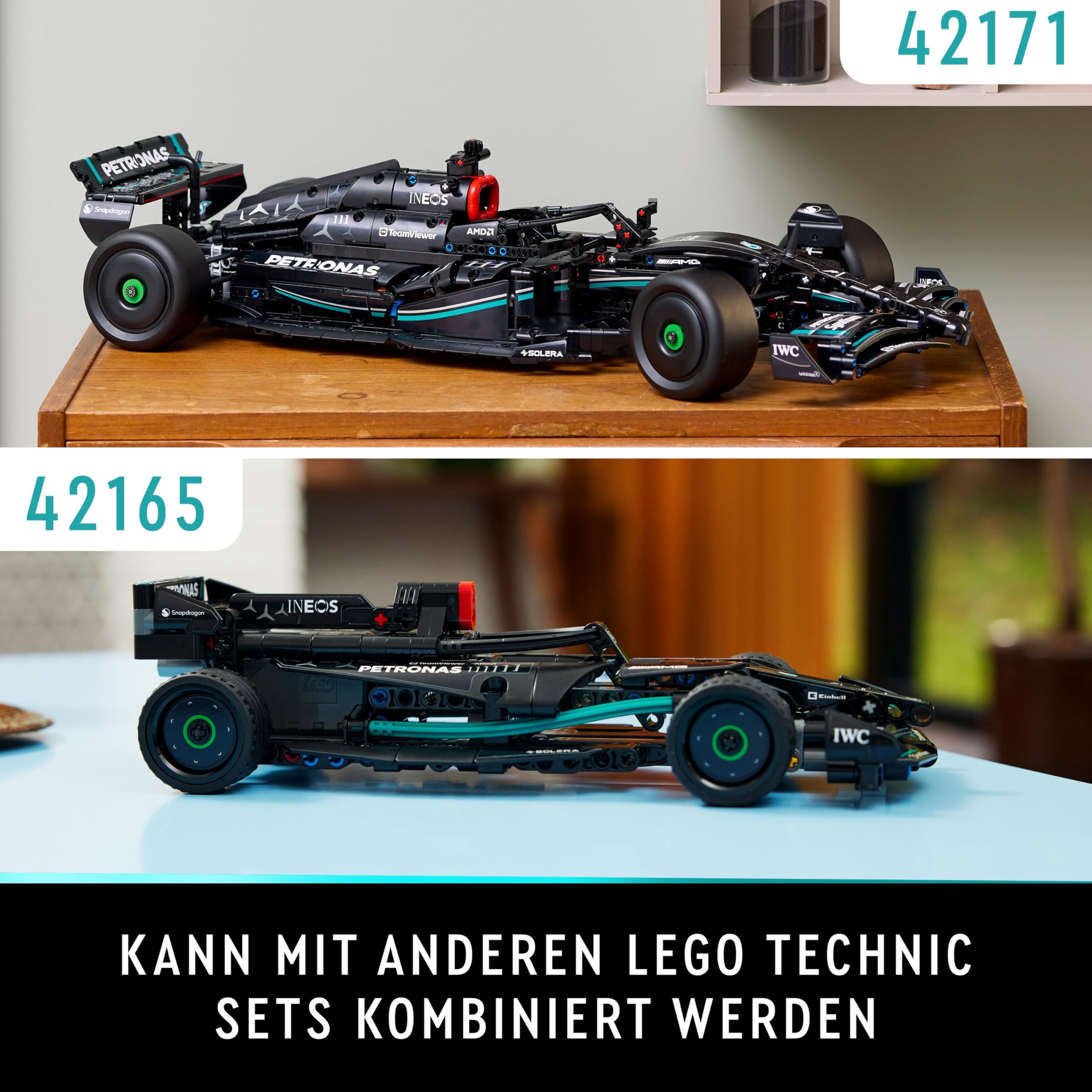 LEGO Technic 42171 Mercedes-AMG F1 W14 E Performance, maßstabsgetreuer Rennwagen Modellbausatz & Sammlerset für Erwachsene, Formel 1 Fans
