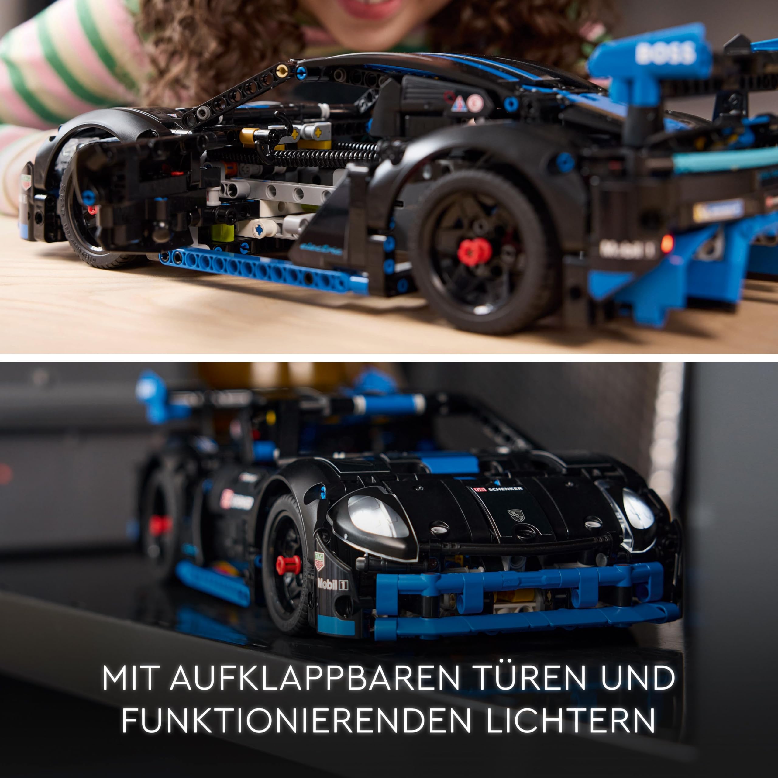 LEGO Technic 42176 Porsche GT4 e-Performance Rennwagen, ferngesteuertes Modellauto & interaktiver Bausatz für Kinder ab 10 Jahren