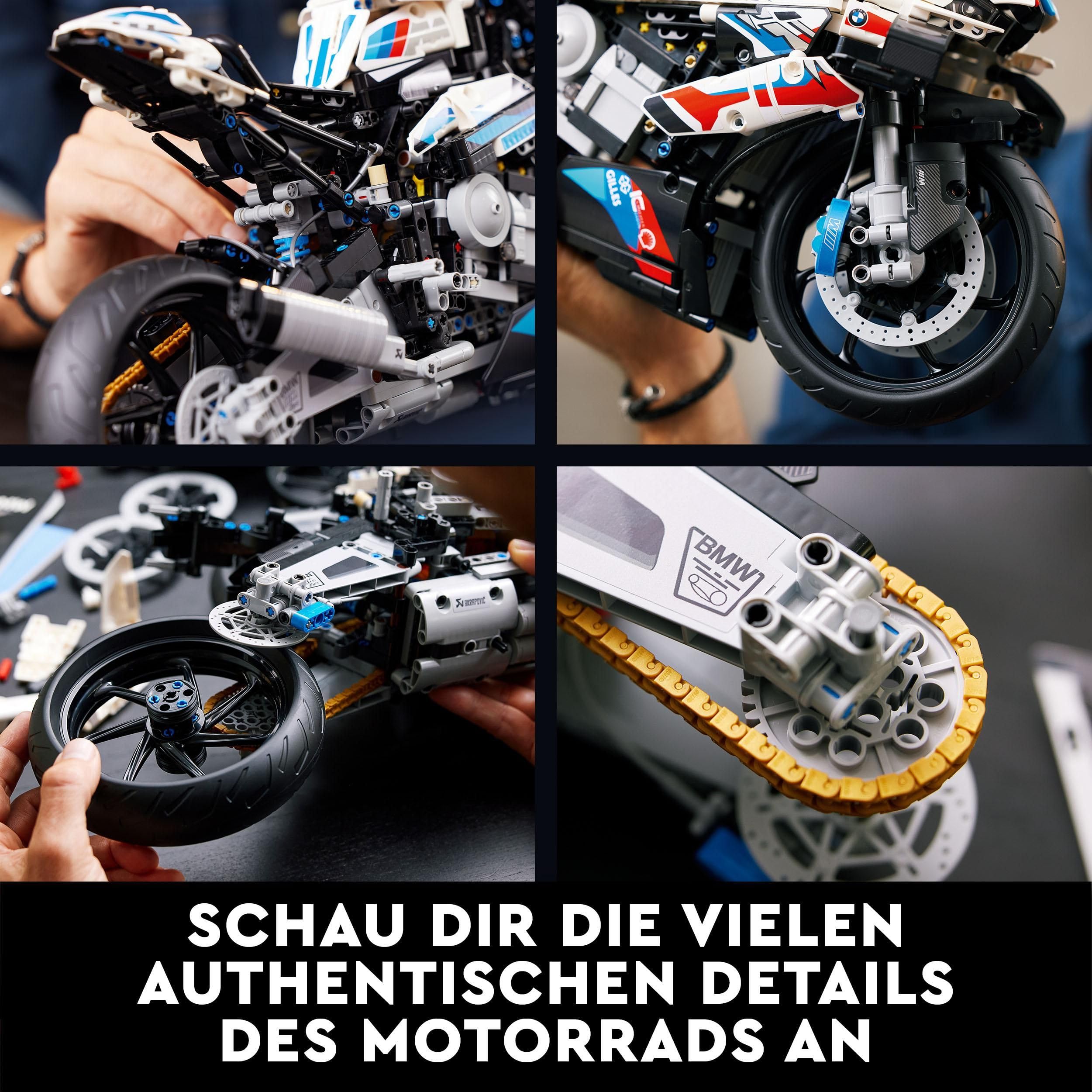 LEGO Technic 42130 BMW M 1000 RR Motorrad, Modellbausatz für Erwachsene, detailreiches Deko- & Geschenk-Set für Männer und Frauen